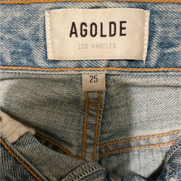 AGOLDE RILEY HIGH RISE STRAIGHT CROP in color Shatter (sold out size) - Picture 7 of 10
